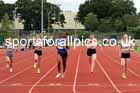 Womens under-17s 100 metres, 2023 Northern Under-13s, Under-15s and Under-17s, Middlesbrough.  Photo: David T. Hewitson/Sports for All Pics